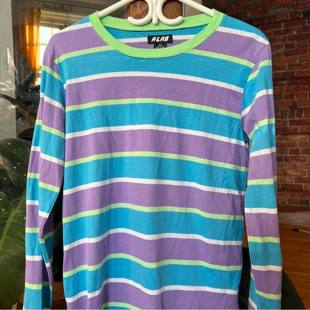 ALAB Striped Long Sleeve Shirt